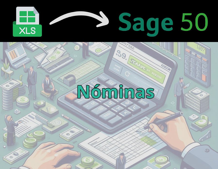 Importador de nóminas a Sage 50 desde Excel